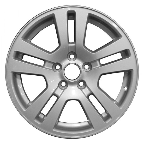 Perfection Wheel® - 17 x 7.5 Double 5-Spoke Bright Sparkle Silver Full Face Alloy Factory Wheel (Refinished)