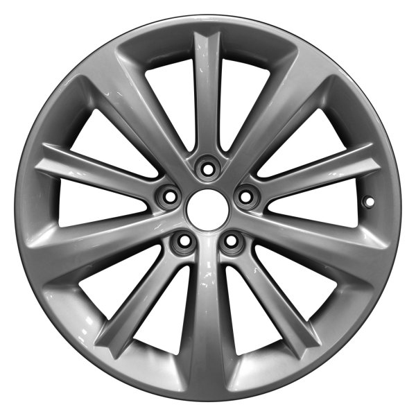 Perfection Wheel® - 19 x 8 10 Alternating-Spoke Hyper Medium Silver Full Face Bright Alloy Factory Wheel (Refinished)