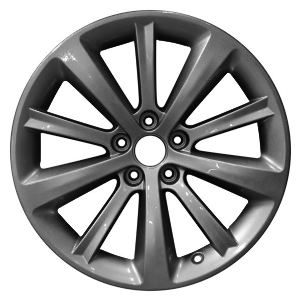 Perfection Wheel® - 19 x 8 10 Alternating-Spoke Black Primer with Fine Bright Silver Full Face Alloy Factory Wheel (Refinished)