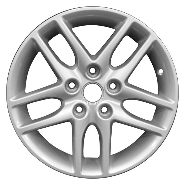 Perfection Wheel® - 16 x 6.5 Double 5-Spoke Bright Sparkle Silver Full Face Alloy Factory Wheel (Refinished)