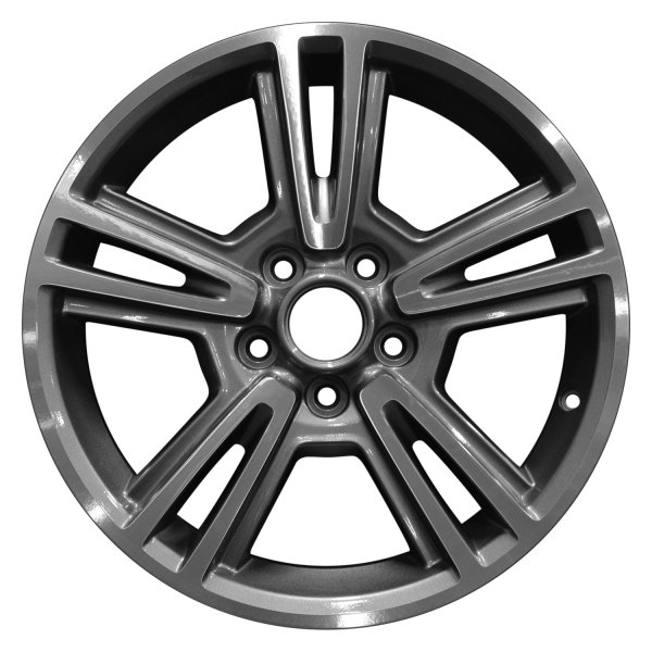 Perfection Wheel® - 17 x 7 Double 5-Spoke Dark Metallic Charcoal Machined Alloy Factory Wheel (Refinished)