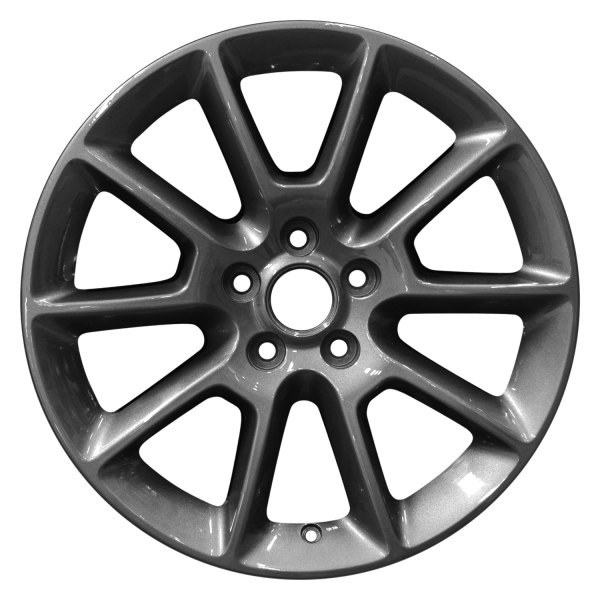 Perfection Wheel® - 18 x 8 5 V-Spoke Dark Metallic Charcoal Full Face Alloy Factory Wheel (Refinished)