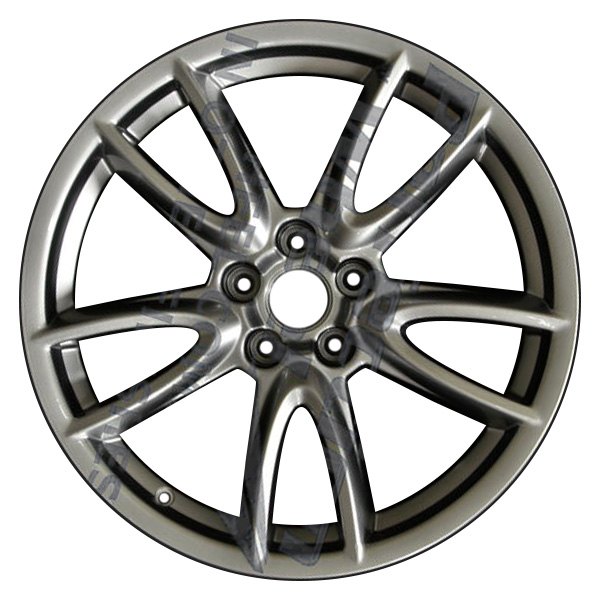 Perfection Wheel® - 19 x 9 5 V-Spoke Gloss Black Full Face PIB Alloy Factory Wheel (Refinished)