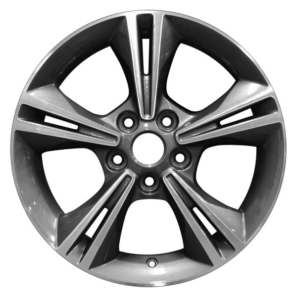 Perfection Wheel® - 16 x 7 Double 5-Spoke Dark Metallic Charcoal Machined Alloy Factory Wheel (Refinished)