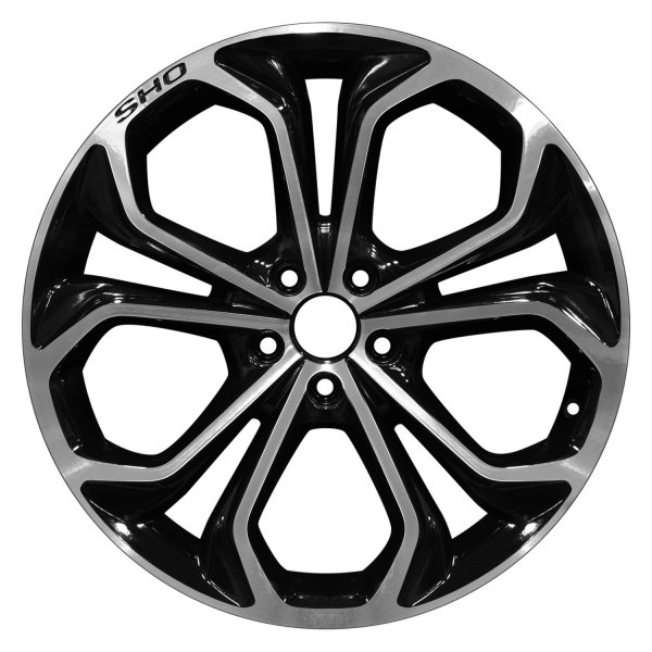 Perfection Wheel® - 20 x 8 5 V-Spoke Black Machined Alloy Factory Wheel (Refinished)