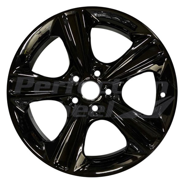 Perfection Wheel® - 17 x 7.5 5-Spoke Gloss Black Full Face PIB Alloy Factory Wheel (Refinished)