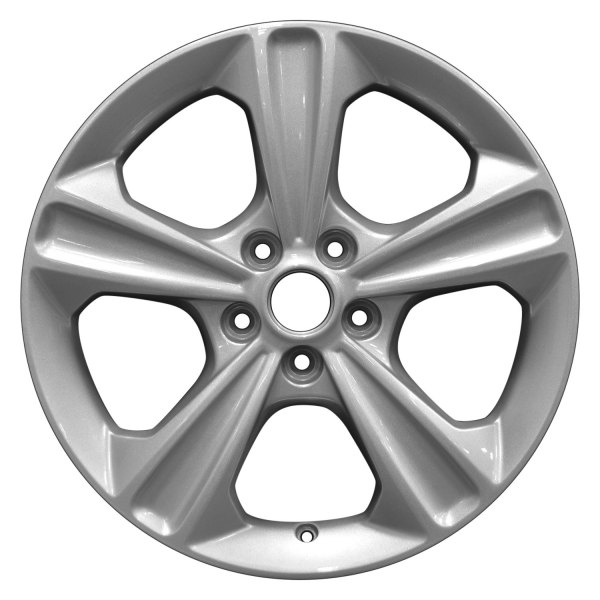 Perfection Wheel® - 17 x 7.5 5-Spoke Fine Sparkle Silver Full Face Alloy Factory Wheel (Refinished)