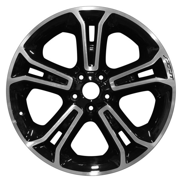 Perfection Wheel® - 20 x 9 Double 5-Spoke Black Machined Alloy Factory Wheel (Refinished)
