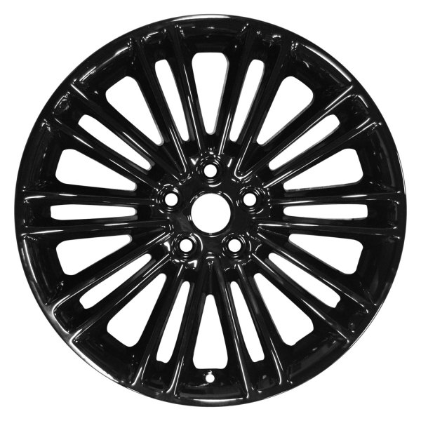 Perfection Wheel® - 18 x 8 10 Double I-Spoke Black Full Face Alloy Factory Wheel (Refinished)