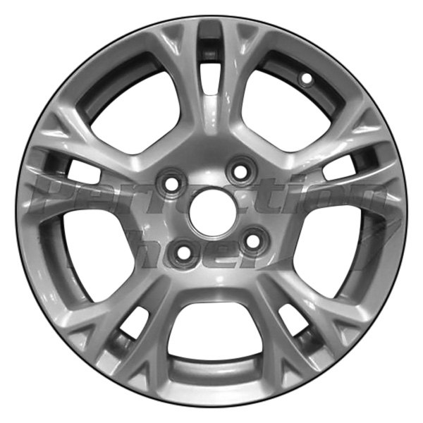 Perfection Wheel® - 15 x 6 Double 5-Spoke Sparkle Silver Alloy Factory Wheel (Refinished)