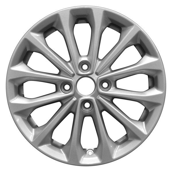 Perfection Wheel® - 16 x 6.5 12 I-Spoke Fine Sparkle Silver Full Face Alloy Factory Wheel (Refinished)