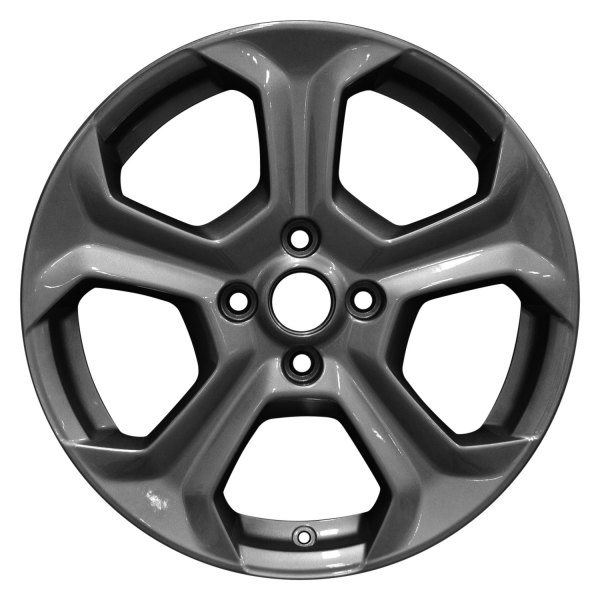 Perfection Wheel® - 17 x 7 5-Spoke Black Base with Fine Metallic Charcoal Full Face Alloy Factory Wheel (Refinished)