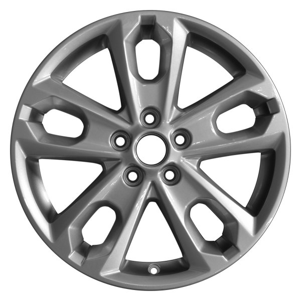 Perfection Wheel® - 17 x 6.5 Double 5-Spoke Sparkle Blue Silver Full Face Alloy Factory Wheel (Refinished)