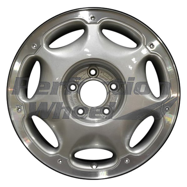 Perfection Wheel® - 16 x 7 7-Slot Medium Sparkle Silver Flange Cut Alloy Factory Wheel (Refinished)