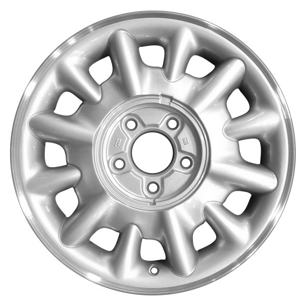 Perfection Wheel® - 16 x 7 12 Alternating-Spoke Medium Silver Flange Cut Alloy Factory Wheel (Refinished)