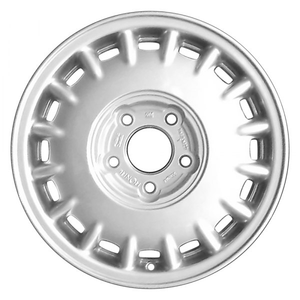 Perfection Wheel® - 15 x 6 16-Slot Sparkle Silver Full Face Alloy Factory Wheel (Refinished)
