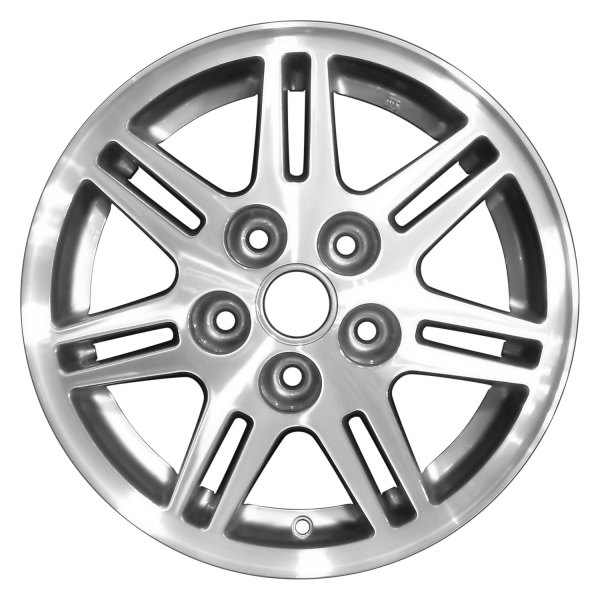 Perfection Wheel® - 15 x 6 7 V-Spoke Light Charcoal Silver Machined Alloy Factory Wheel (Refinished)