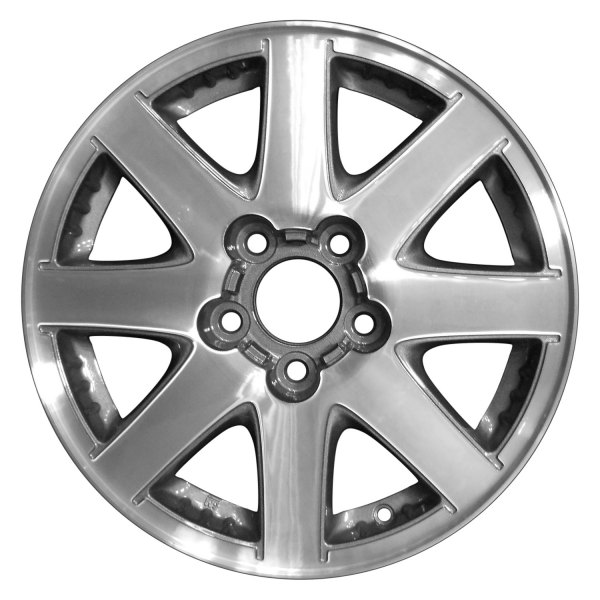 Perfection Wheel® - 16 x 6.5 8 I-Spoke Medium Metallic Charcoal Machine Texture Alloy Factory Wheel (Refinished)