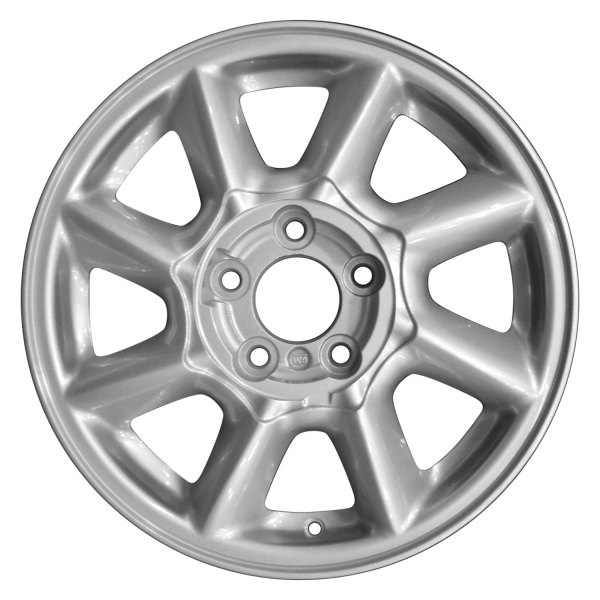 Perfection Wheel® - 16 x 6.5 8 Spiral-Spoke Sparkle Silver Full Face Alloy Factory Wheel (Refinished)