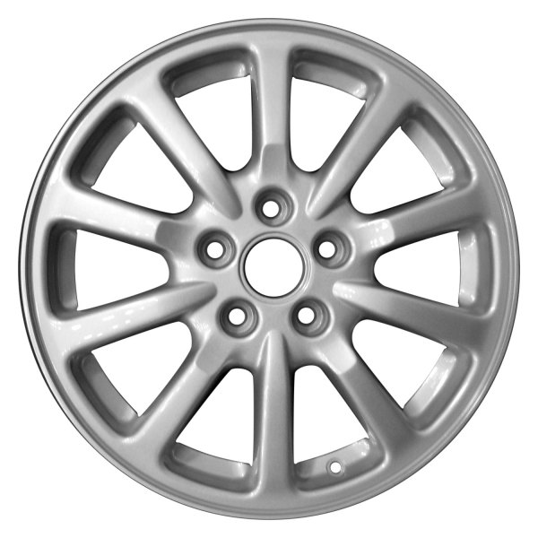 Perfection Wheel® - 17 x 6.5 10 I-Spoke Sparkle Silver Full Face Alloy Factory Wheel (Refinished)