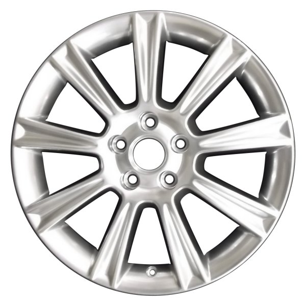 Perfection Wheel® - 18 x 7 9 I-Spoke Hyper Bright Smoked Silver Full Face Alloy Factory Wheel (Refinished)