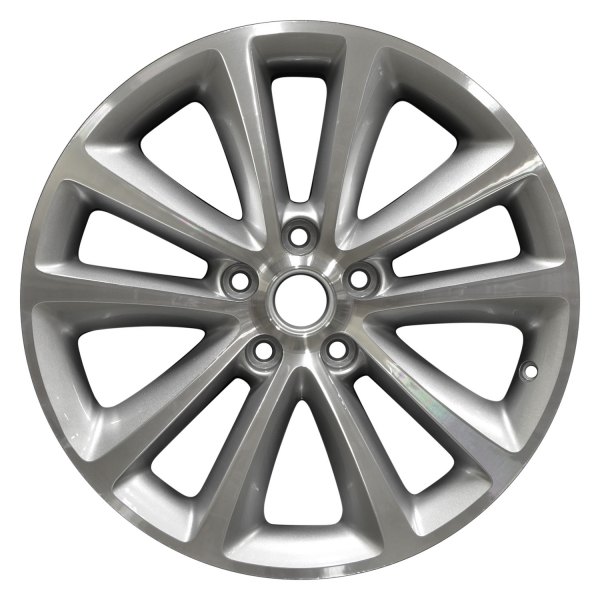 Perfection Wheel® - 18 x 8 5 V-Spoke Bright Sparkle Silver Machined Alloy Factory Wheel (Refinished)