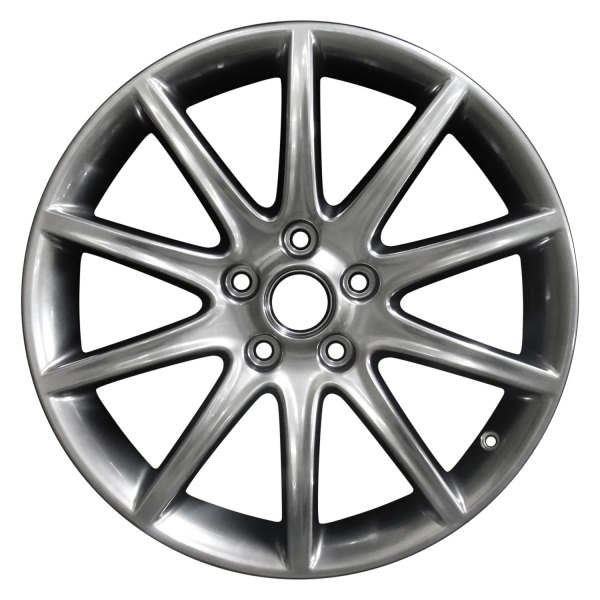 Perfection Wheel® - 19 x 8.5 10 I-Spoke Hyper Bright Smoked Silver Full Face Alloy Factory Wheel (Refinished)