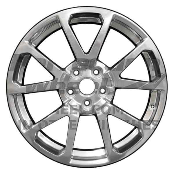 Perfection Wheel® - 19 x 10 5 V-Spoke Black Metallic Charcoal Full Face Alloy Factory Wheel (Refinished)