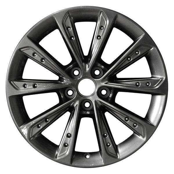 Perfection Wheel® - 19 x 8.5 5 V-Spoke Hyper Dark Silver Full Face Alloy Factory Wheel (Refinished)