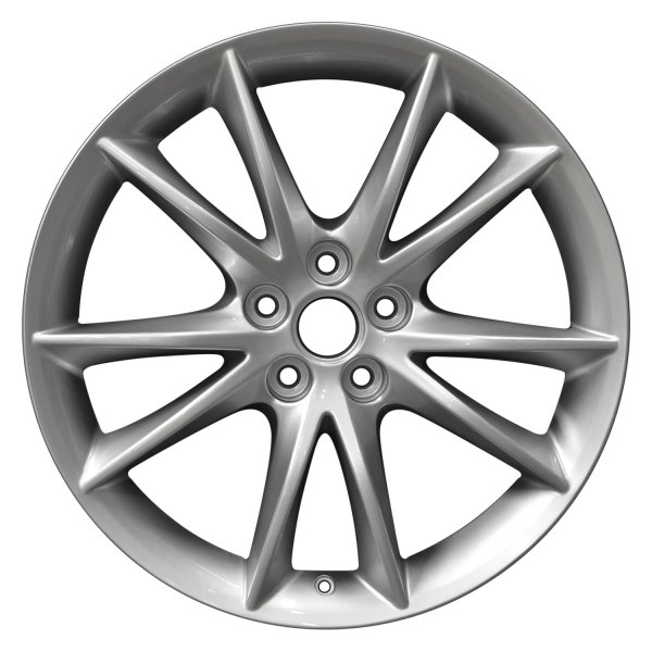 Perfection Wheel® - 20 x 8.5 5 V-Spoke Hyper Sparkle Silver Gray Base Full Face Alloy Factory Wheel (Refinished)