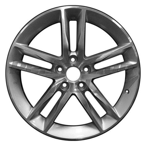 Perfection Wheel® - 19 x 8 Double 5-Spoke Mirror Silver Machined Alloy Factory Wheel (Refinished)