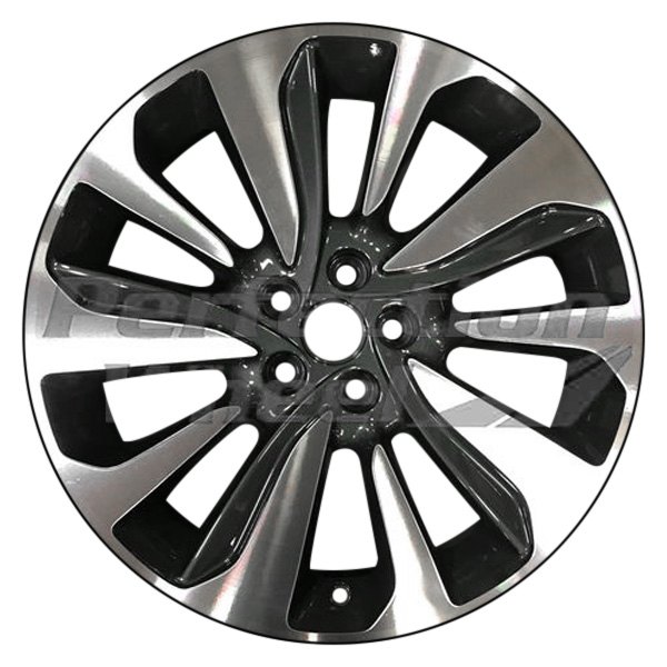 Perfection Wheel® - 18 x 7 10 Spiral-Spoke Dark Charcoal Machined Alloy Factory Wheel (Refinished)