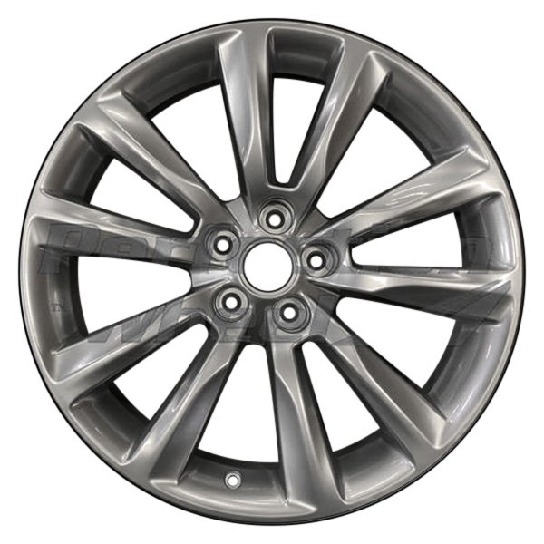 Perfection Wheel® - 20 x 8.5 5 V-Spoke Hyper Bright Mirror Silver Full Face Alloy Factory Wheel (Refinished)