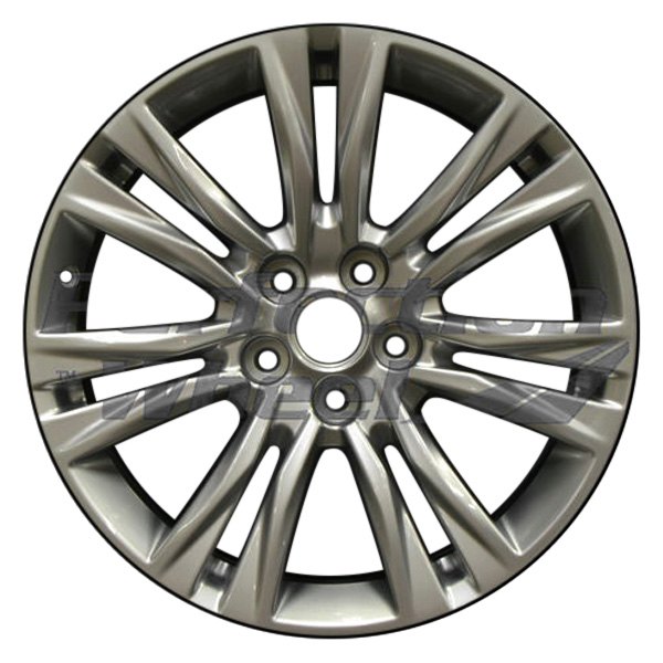 Perfection Wheel® - 19 x 8.5 7 Double I-Spoke Hyper Bright Silver Alloy Factory Wheel (Refinished)