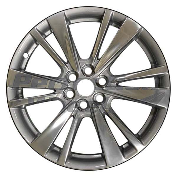Perfection Wheel® - 20 x 8 12-Spoke Light Metallic Charcoal Polish PIB Alloy Factory Wheel (Refinished)