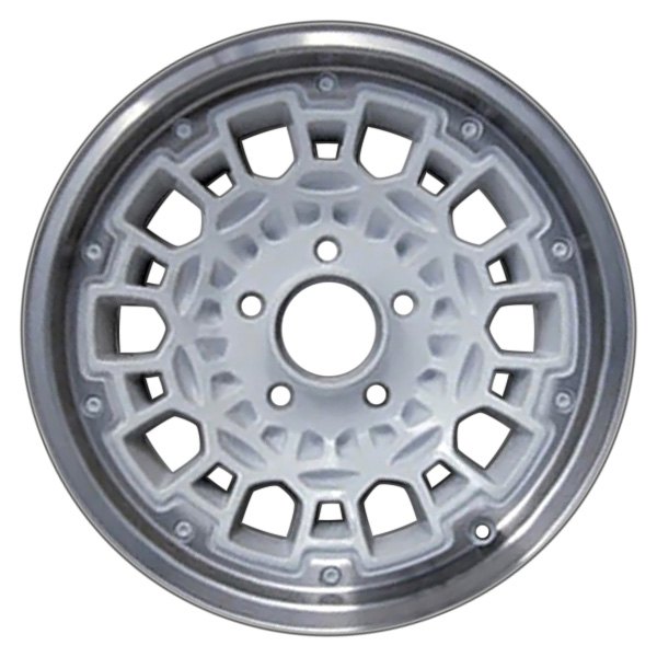 Perfection Wheel® - 15 x 7 10-Slot Sparkle Silver Full Face Alloy Factory Wheel (Refinished)