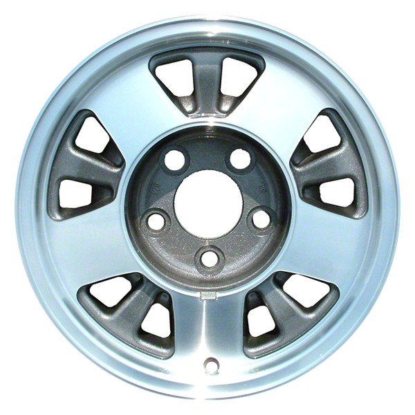 Perfection Wheel® - 15 x 7 10-Slot Medium Metallic Charcoal Machined Alloy Factory Wheel (Refinished)