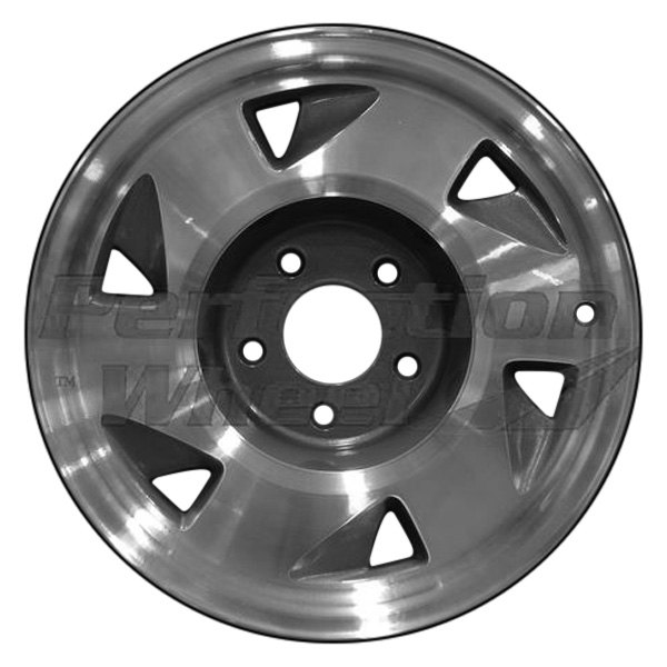 Perfection Wheel® - 15 x 7 6-Slot Medium Charcoal Machined Alloy Factory Wheel (Refinished)