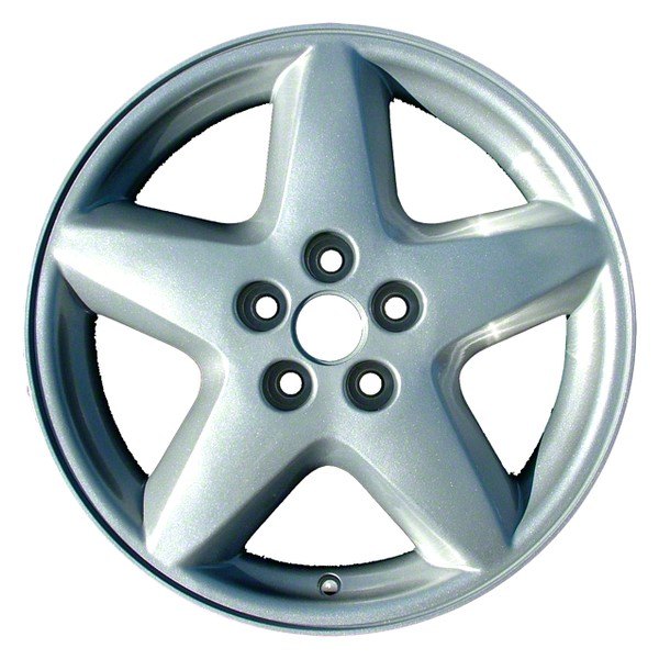 Perfection Wheel® - 16 x 6 5-Spoke Medium Sparkle Silver Full Face Alloy Factory Wheel (Refinished)