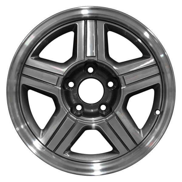 Perfection Wheel® - 16 x 8 5-Spoke Dark Metallic Charcoal Machined Alloy Factory Wheel (Refinished)
