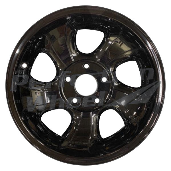 Perfection Wheel® - 15 x 7 5 Spiral-Spoke Gloss Black Full Face Alloy Factory Wheel (Refinished)
