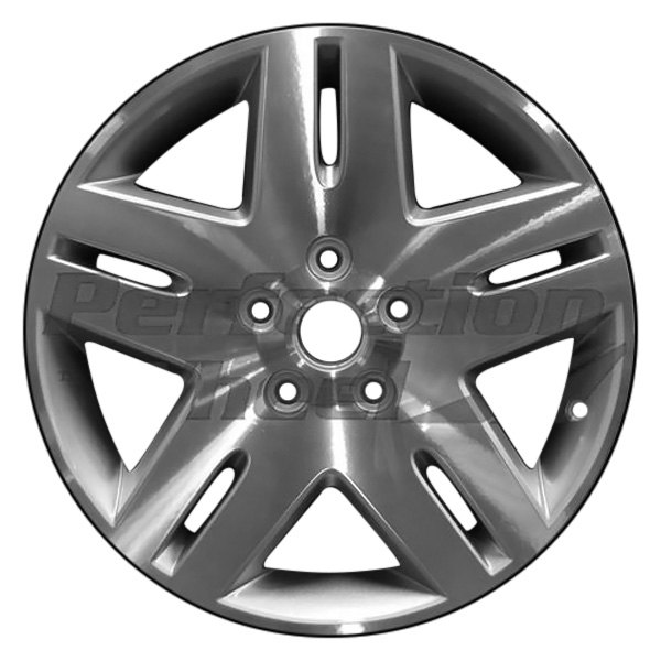 Perfection Wheel® - 17 x 6.5 Double 5-Spoke Sparkle Silver Machined Alloy Factory Wheel (Refinished)