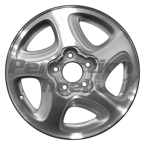 Perfection Wheel® - 16 x 6.5 5 Spiral-Spoke Sparkle Silver Machined Alloy Factory Wheel (Refinished)