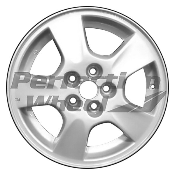 Perfection Wheel® - 15 x 6 5-Spoke Medium Sparkle Silver Full Face Alloy Factory Wheel (Refinished)