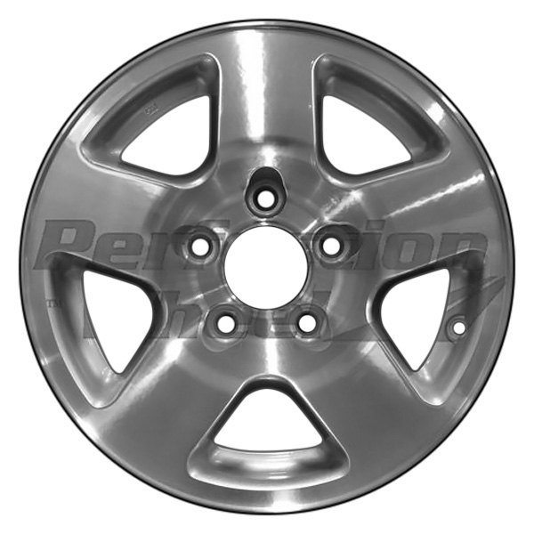 Perfection Wheel® - 15 x 7 5-Spoke Sparkle Silver Machined Alloy Factory Wheel (Refinished)