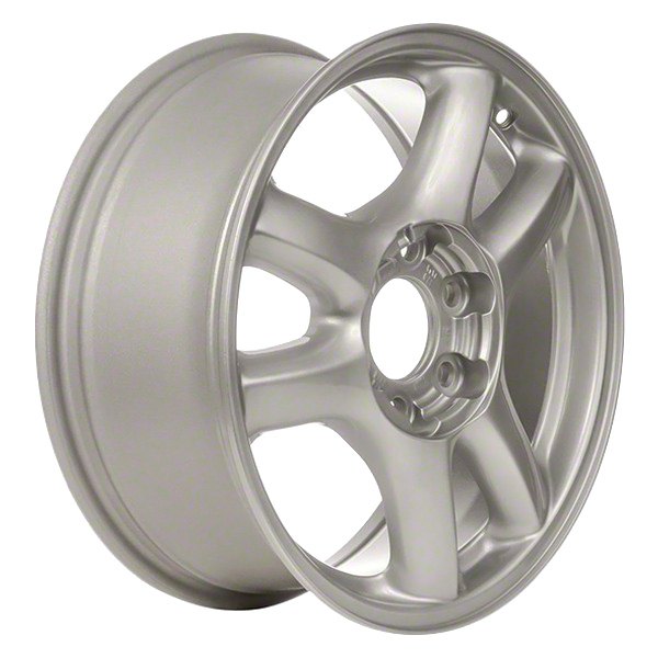 Perfection Wheel® - 17 x 7 3 V-Spoke Medium Sparkle Silver Full Face Alloy Factory Wheel (Refinished)