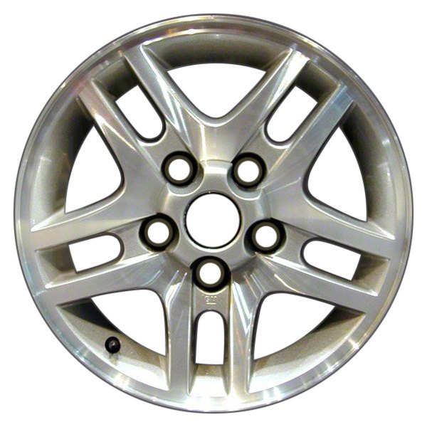 Perfection Wheel® - 15 x 7 Double 5-Spoke Medium Sparkle Silver Machined Alloy Factory Wheel (Refinished)