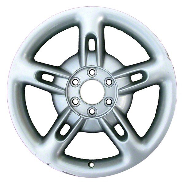 Perfection Wheel® - 19 x 8 Double 5-Spoke Hyper Bright Mirror Silver Full Face Alloy Factory Wheel (Refinished)