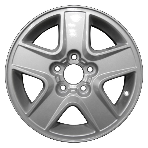 Perfection Wheel® - 15 x 6.5 5-Spoke Sparkle Silver Full Face Alloy Factory Wheel (Refinished)
