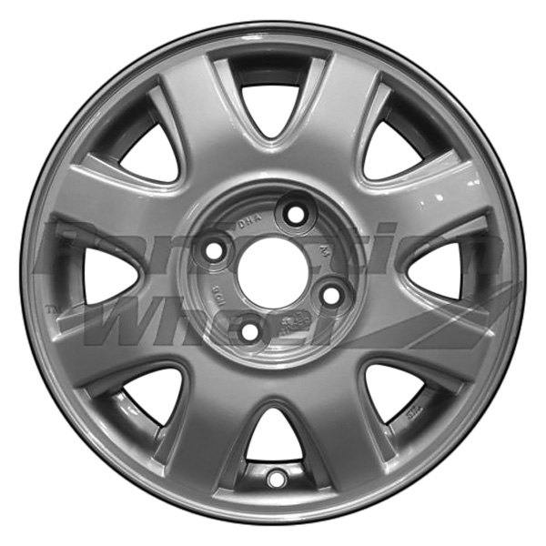 Perfection Wheel® - 14 x 5.5 8 I-Spoke Medium Sparkle Silver Full Face Alloy Factory Wheel (Refinished)